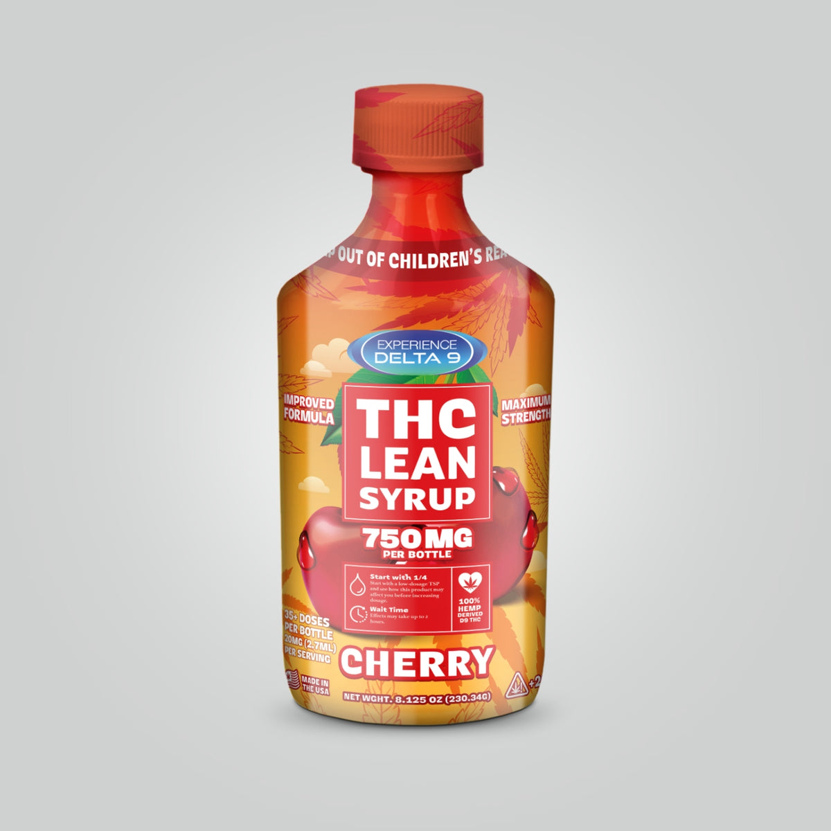 Delta 9 THC Cherry Lean Syrup 750mg – Experience CBD