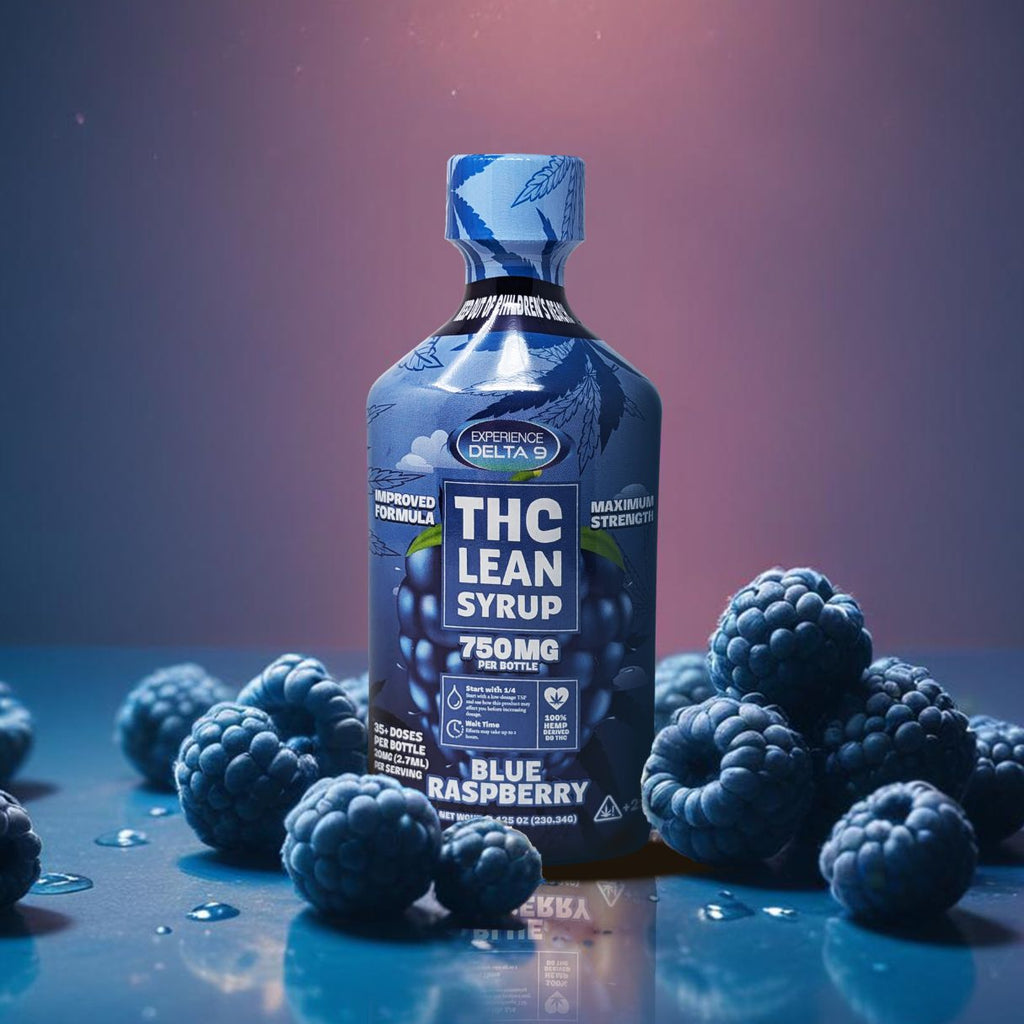 Delta 9 THC Blue Raspberry Lean Syrup 750mg – Experience CBD