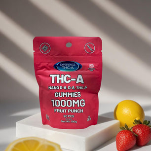 THCA/Delta 9/THCP/Delta 8  GUMMIES 1000MG - Fruit Punch Flavor