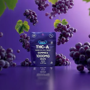 THCA/Delta 9/THCP/Delta 8  GUMMIES 1000MG - Grape Flavor