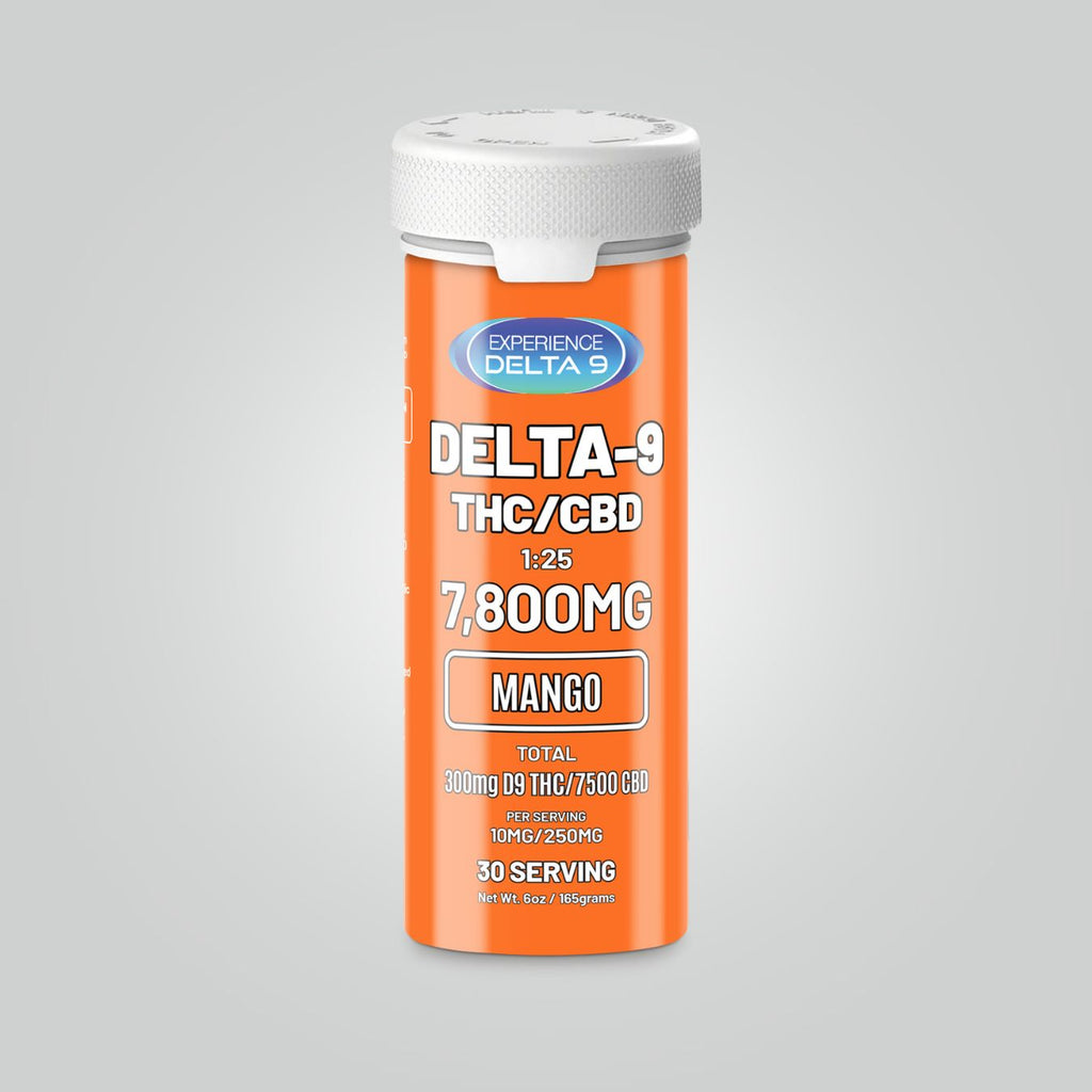 25:1 Delta-9 THC/CBD Mango Gummies – Experience CBD