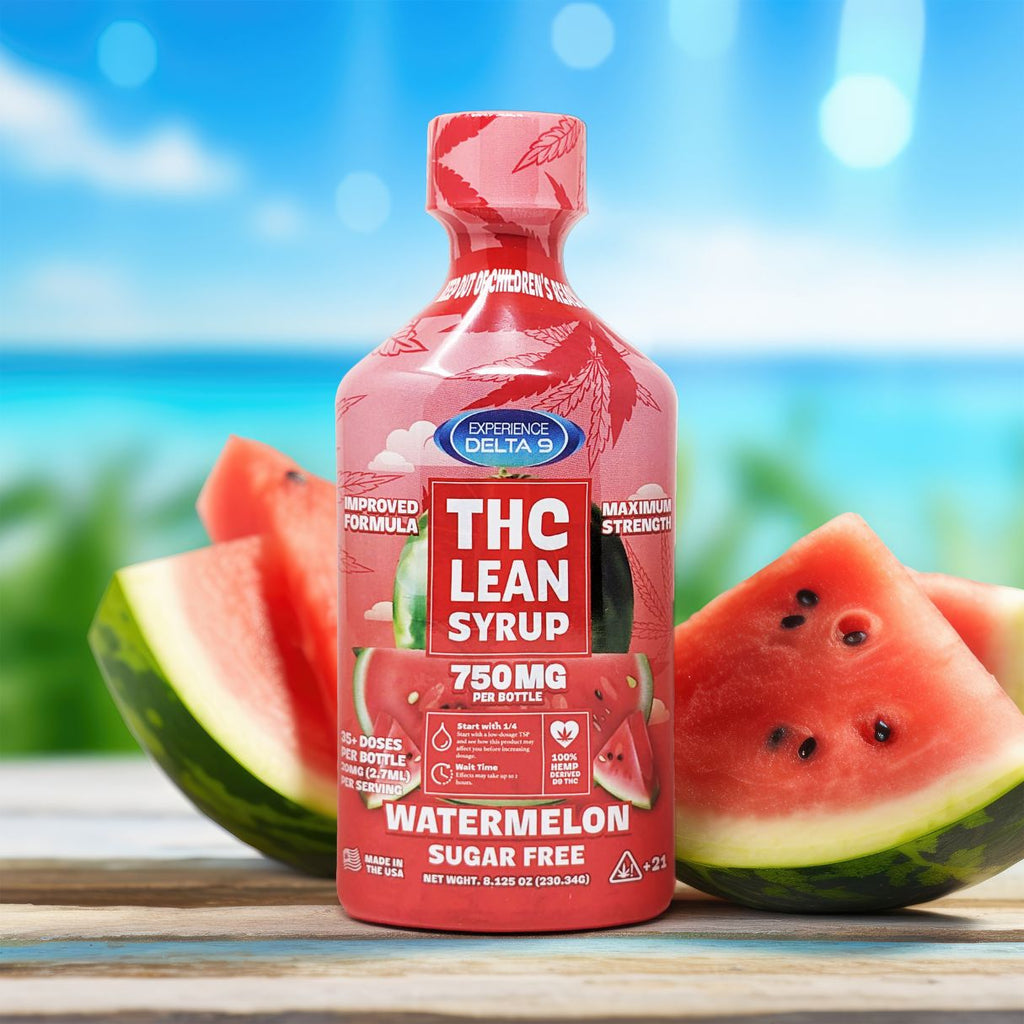 Delta 9 THC Sugar Free Watermelon Lean Syrup 750mg – Experience CBD