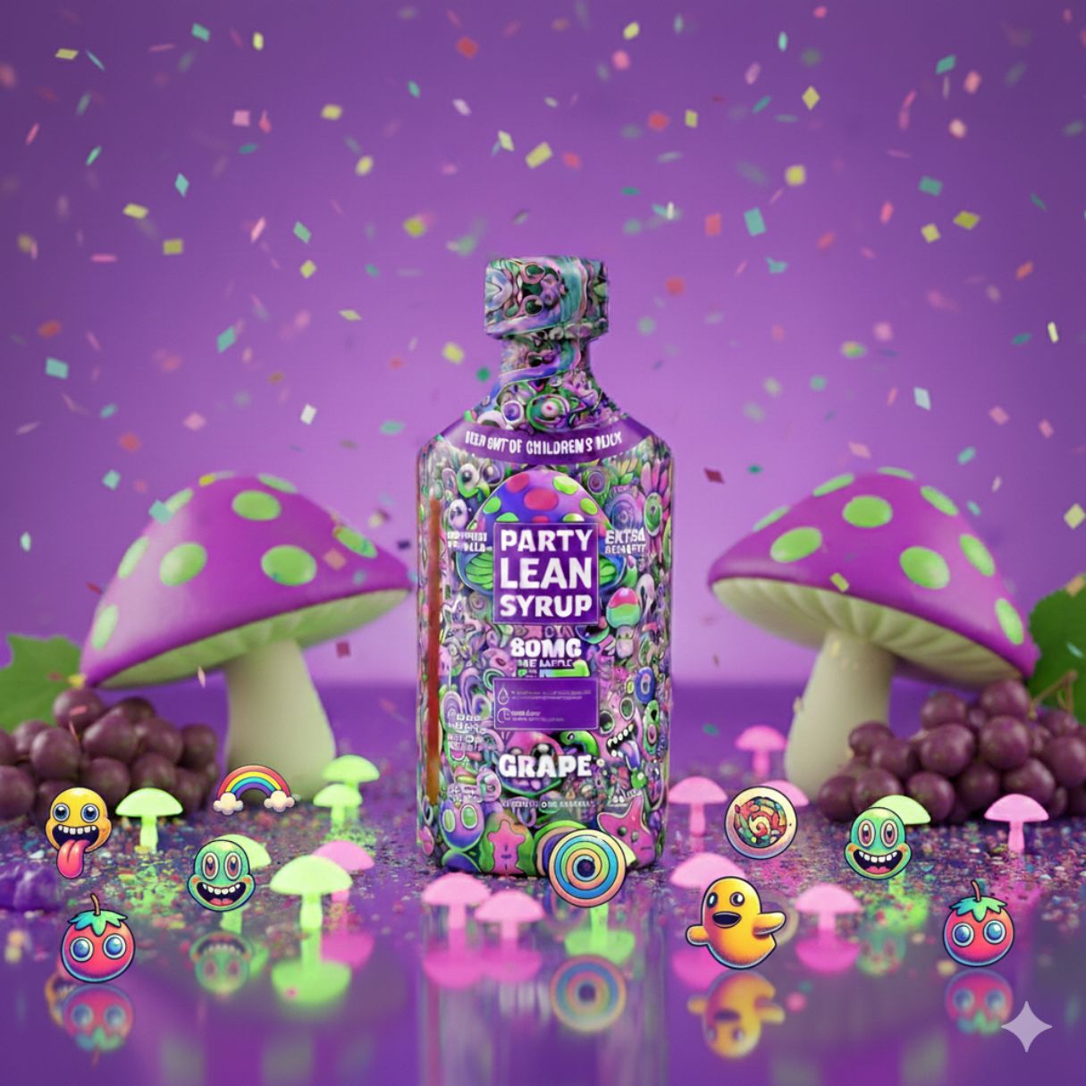 Party Lean Syrup Grape Flavored 80g