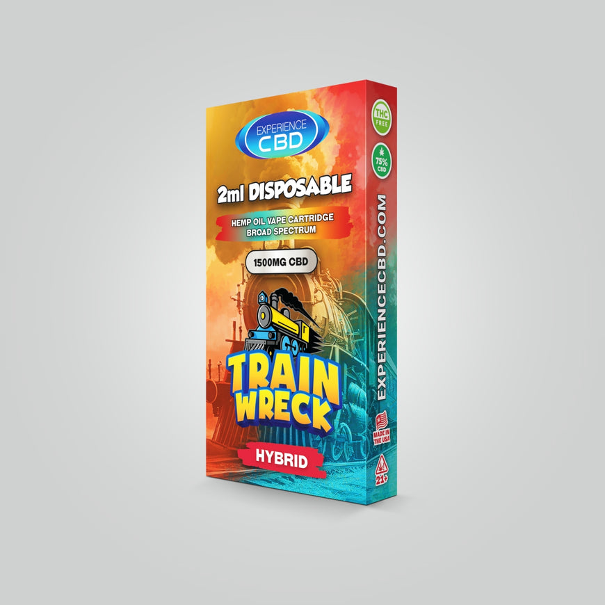 Broad Spectrum CBD Disposable 1500mg - Train Wreck (Hybrid)
