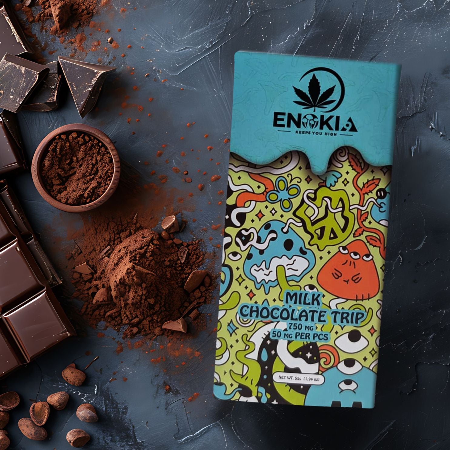 Enoki 9 - Mushroom Milk Chocolate Trip 750MG