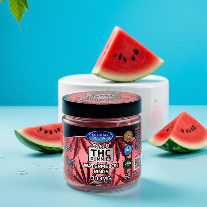 Delta 9 THC Gummies Watermelon Rings