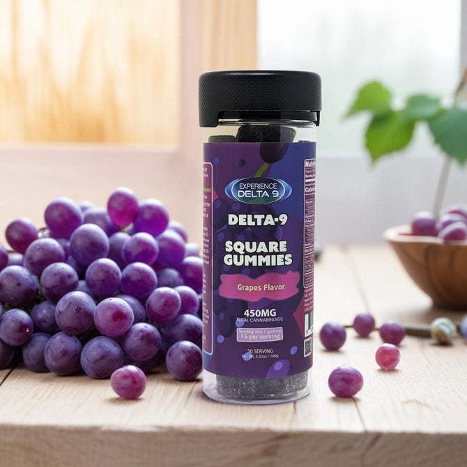 Delta 9 Square Gummies - Grape Flavor