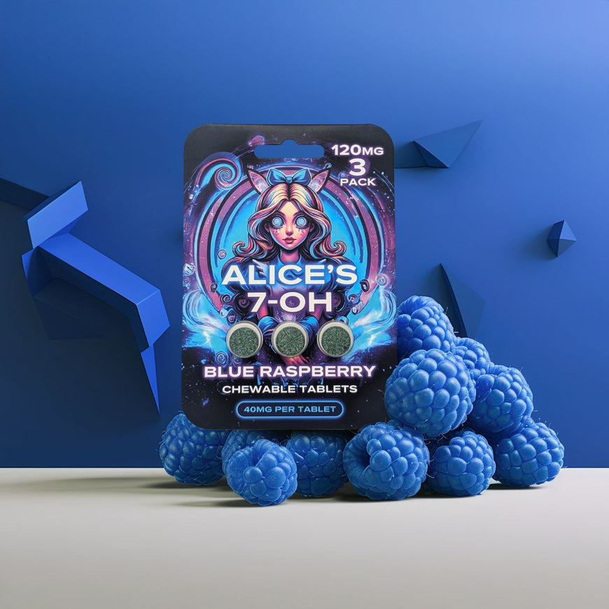 Alice's 7-OH Blue Raspberry 120mg