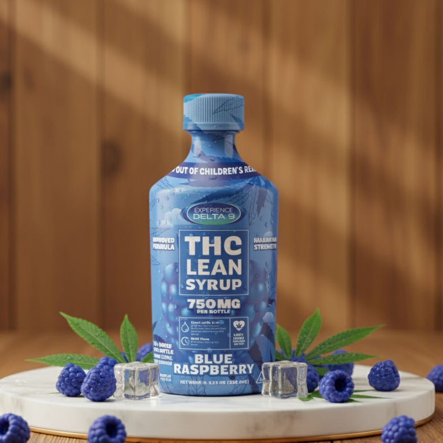 THC Lean Syrup with blueberries