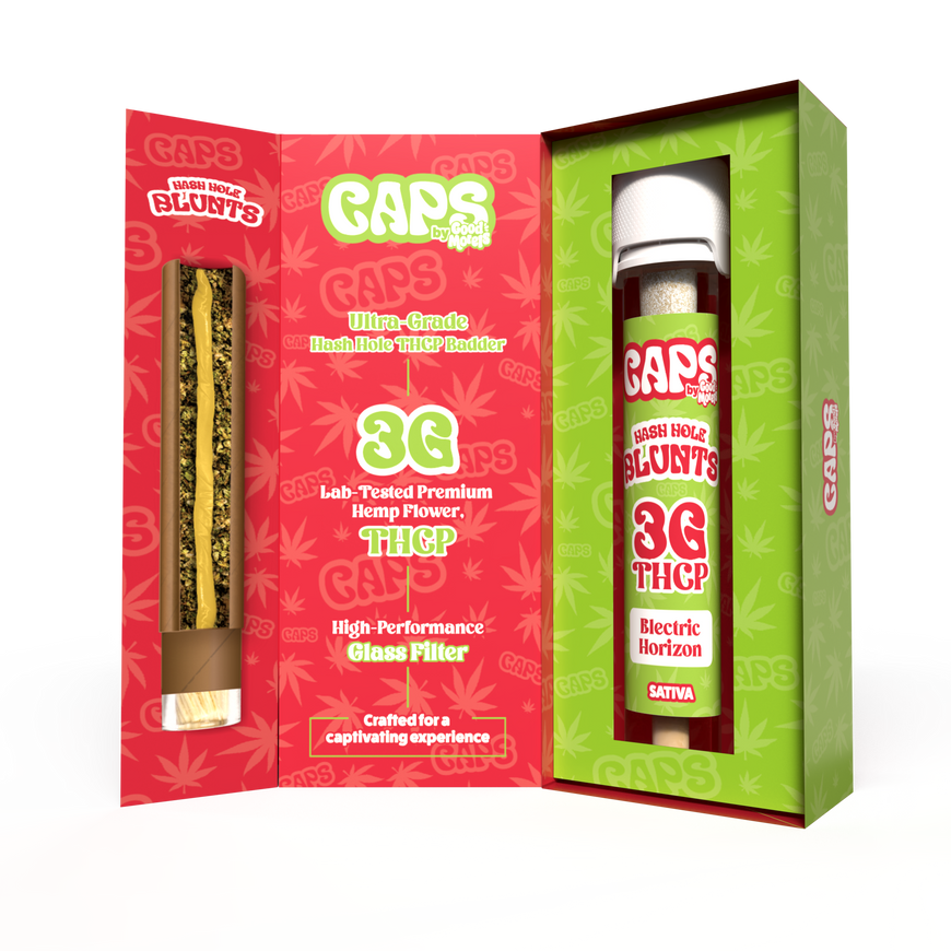 CAPS 3G Hash Hole THCP BADDER Blunts – Electric Horizon