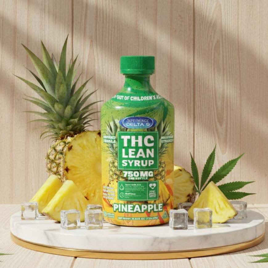 Delta 9 THC Pineapple Lean Syrup 750mg