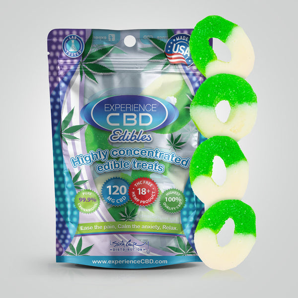 CBD Sour Apple Rings | Buy CBD Gummies Online | Experience CBD