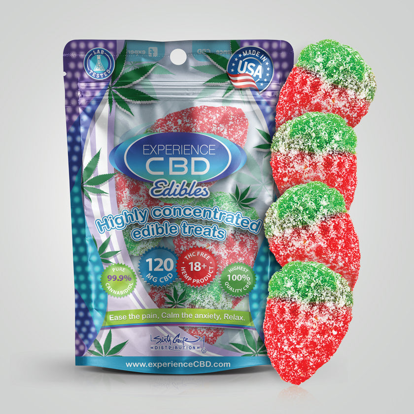 CBD Gummies - Sour Strawberries - 120mg