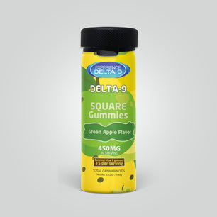 Delta 9 Square Gummies - Green Apple Flavor