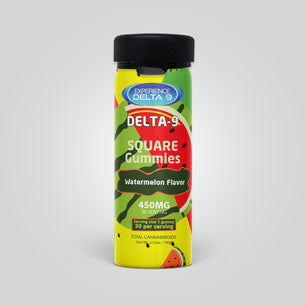 Delta 9 Square Gummies - Watermelon Flavor