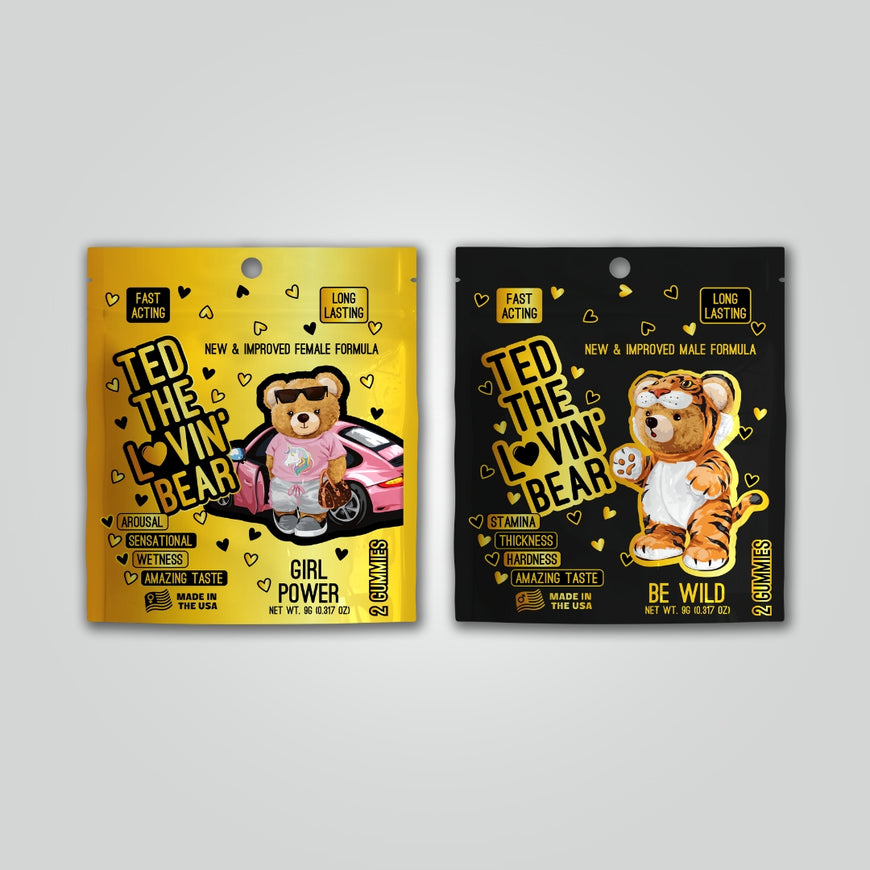 Ted the lovin bear - girl power and be wild - 2 gummies 0.317 OZ