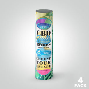 4 pack of CBD Bath Bombs - 120mg CBD