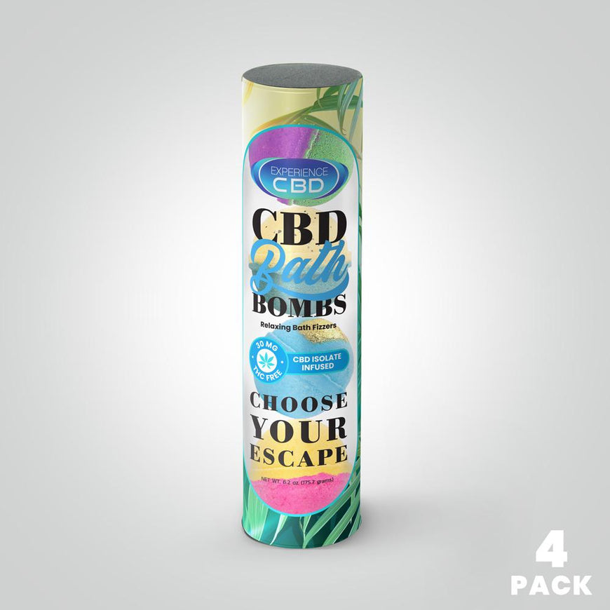 4 pack of CBD Bath Bombs - 120mg CBD