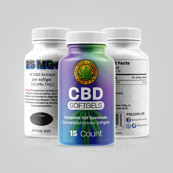 CBD Softgels 375mg – Premium Quality
