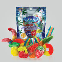 360mg CBD gummies assorted bag 