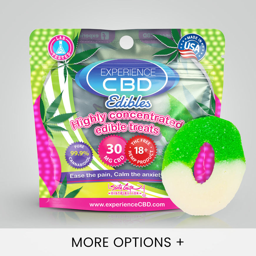 CBD Gummies - Sour Apple Rings - 30mg