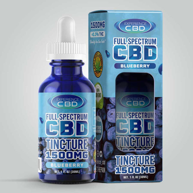 Full Spectrum Flavored CBD Oil - Blueberry - 1500mg