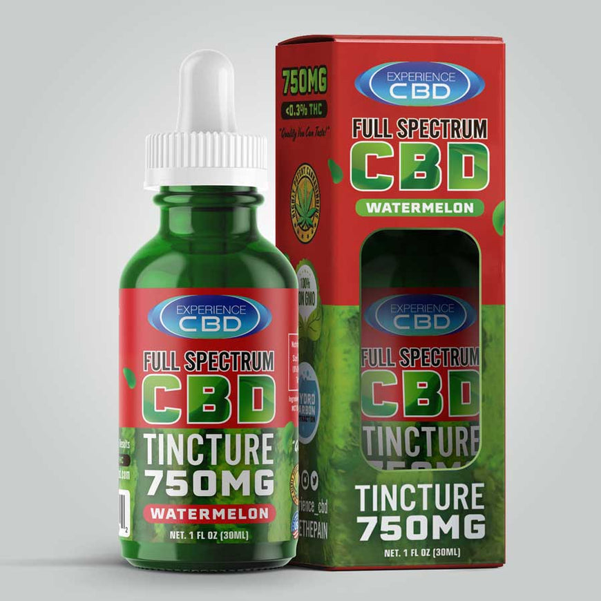 Full Spectrum Flavored CBD Tincture - Watermelon - 750mg