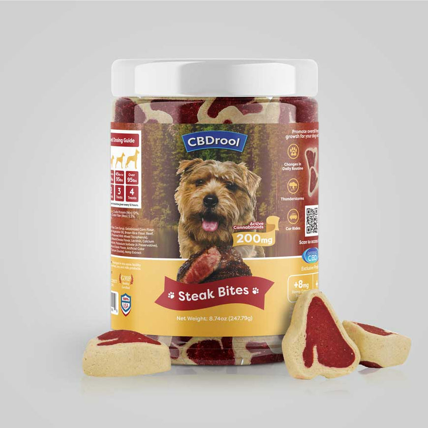 CBD Dog Treats for all sizes - Steak Bites